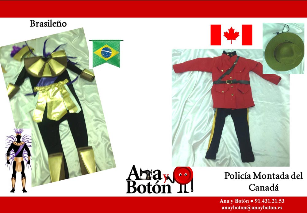 Ana y Botón: Brasileño - Policía montada del Canadá 