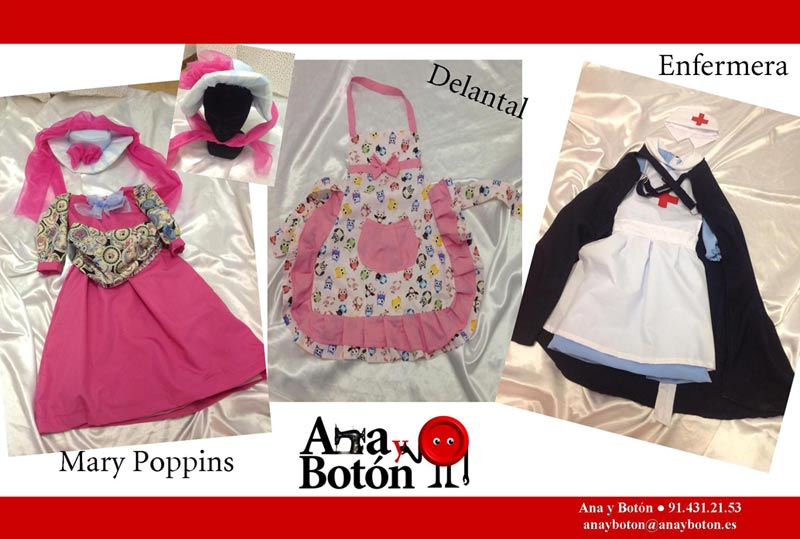 Ana y Botón: Mary Poppins - Delantal - Enfermera 